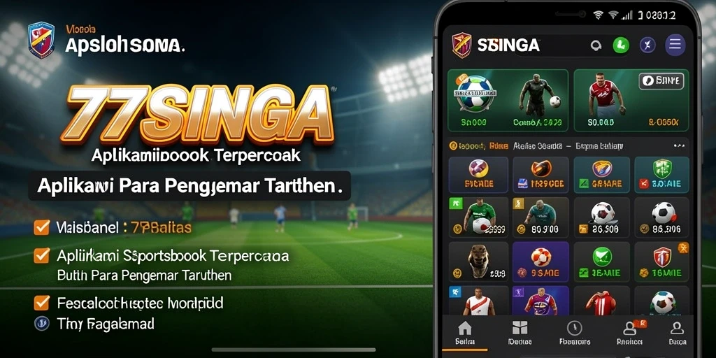 Tampilan utama gameplay taruhan olahraga di 77SINGA.