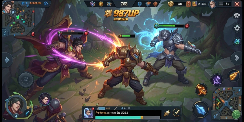 Gameplay seru dan strategi mendalam di 987UP