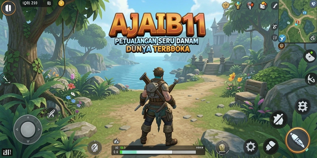 Tampilan gameplay AJAIB11 yang menarik dalam dunia terbuka.
