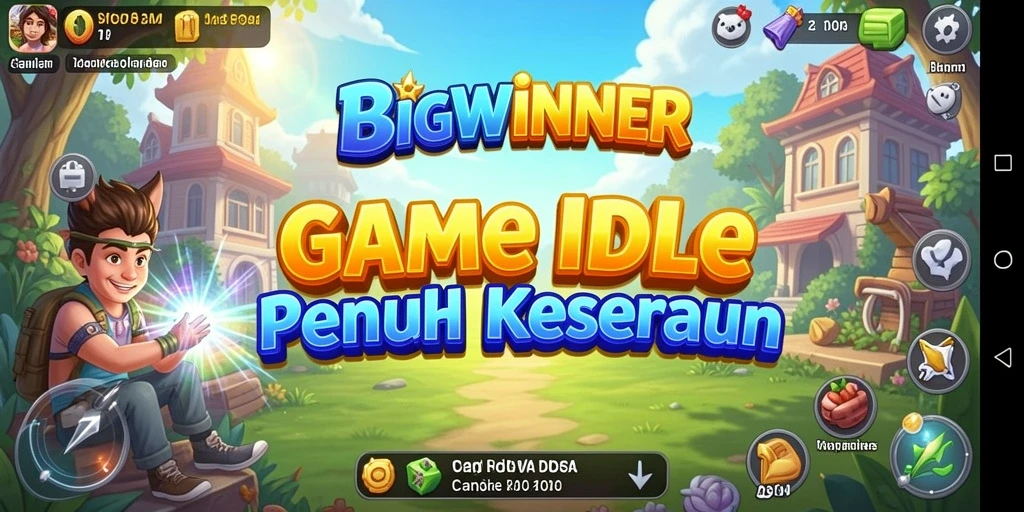 Tampilan gameplay <strong>BIGWINNER</strong> yang menarik dengan berbagai elemen Idle.