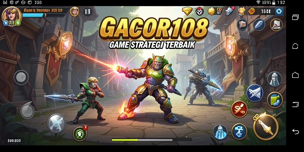 Screenshot gameplay GACOR108 menampilkan aksi strategi mendebarkan.
