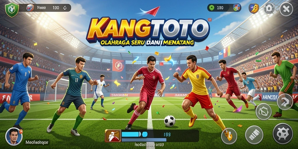 Tampilan gameplay seru dalam KANGTOTO, lihat aksi olahraga langsung.