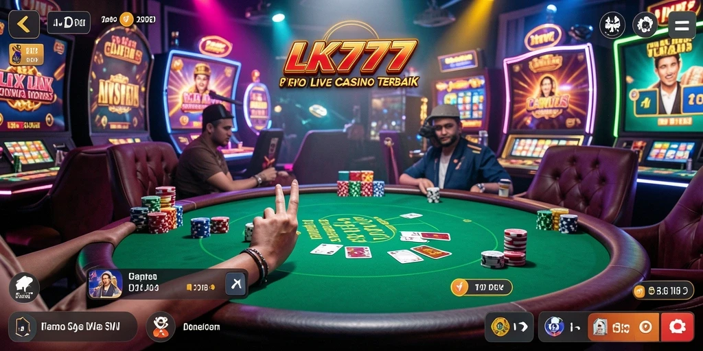 Tampilan gameplay seru di aplikasi Live Casino LK777.