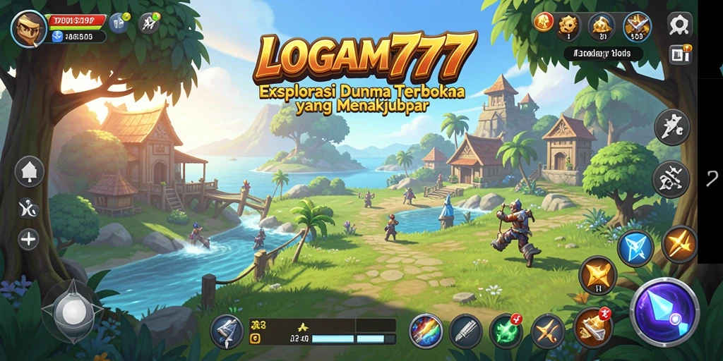 Screenshot gameplay <strong>LOGAM777</strong> menampilkan dunia open world yang luas dan interaktif.