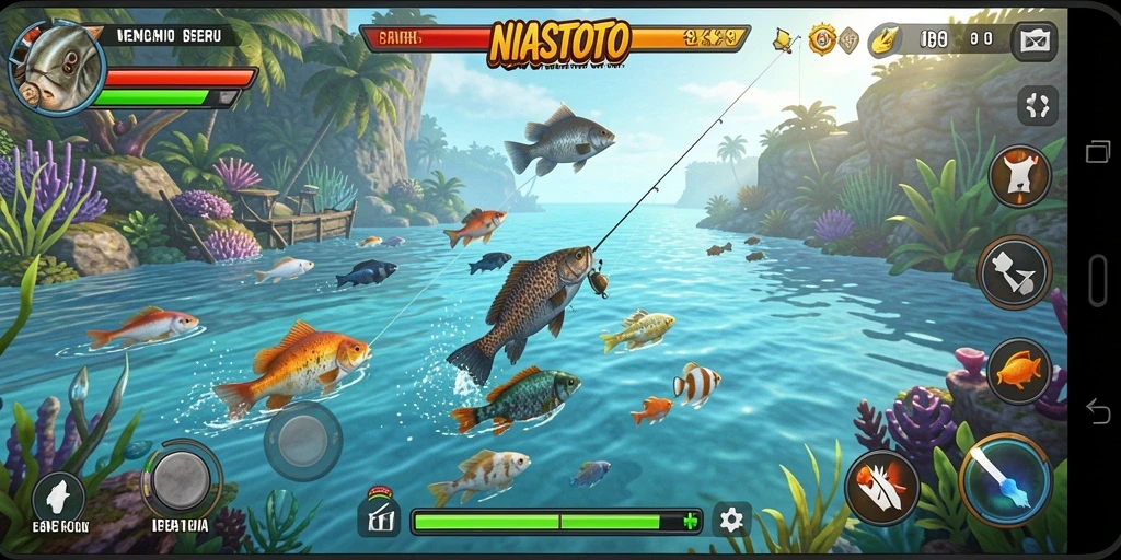 Tangkapan besar dengan gameplay memancing yang menarik di NIASTOTO.