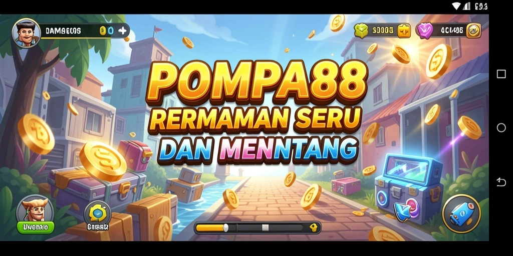 Screenshot POMPA88 menampilkan aksi seru gameplay arcade.