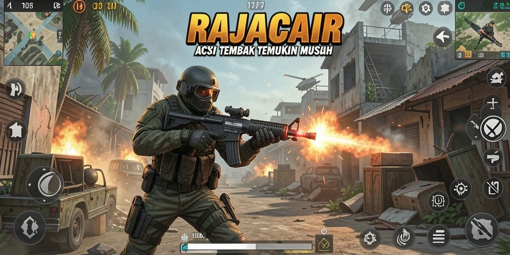 Gameplay RAJACAIR yang seru dan mendebarkan dalam TPS.