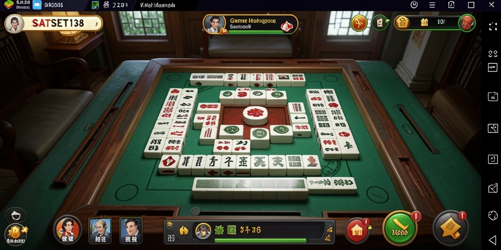 Tampilan gameplay Mahjong yang menantang dan menarik.